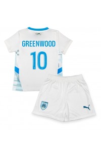 Olympique de Marseille Mason Greenwood #10 Babyklær Hjemme Fotballdrakt til barn 2024-25 Korte ermer (+ Korte bukser)